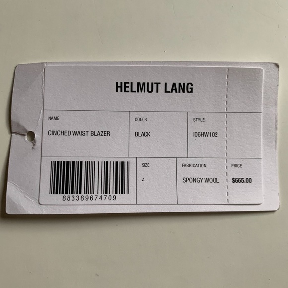 Helmut Lang Cinched Waist blazer - Picture 12 of 12